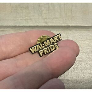 WalMart Pride Vintage Employee Pin Badge Gold Tone‎
